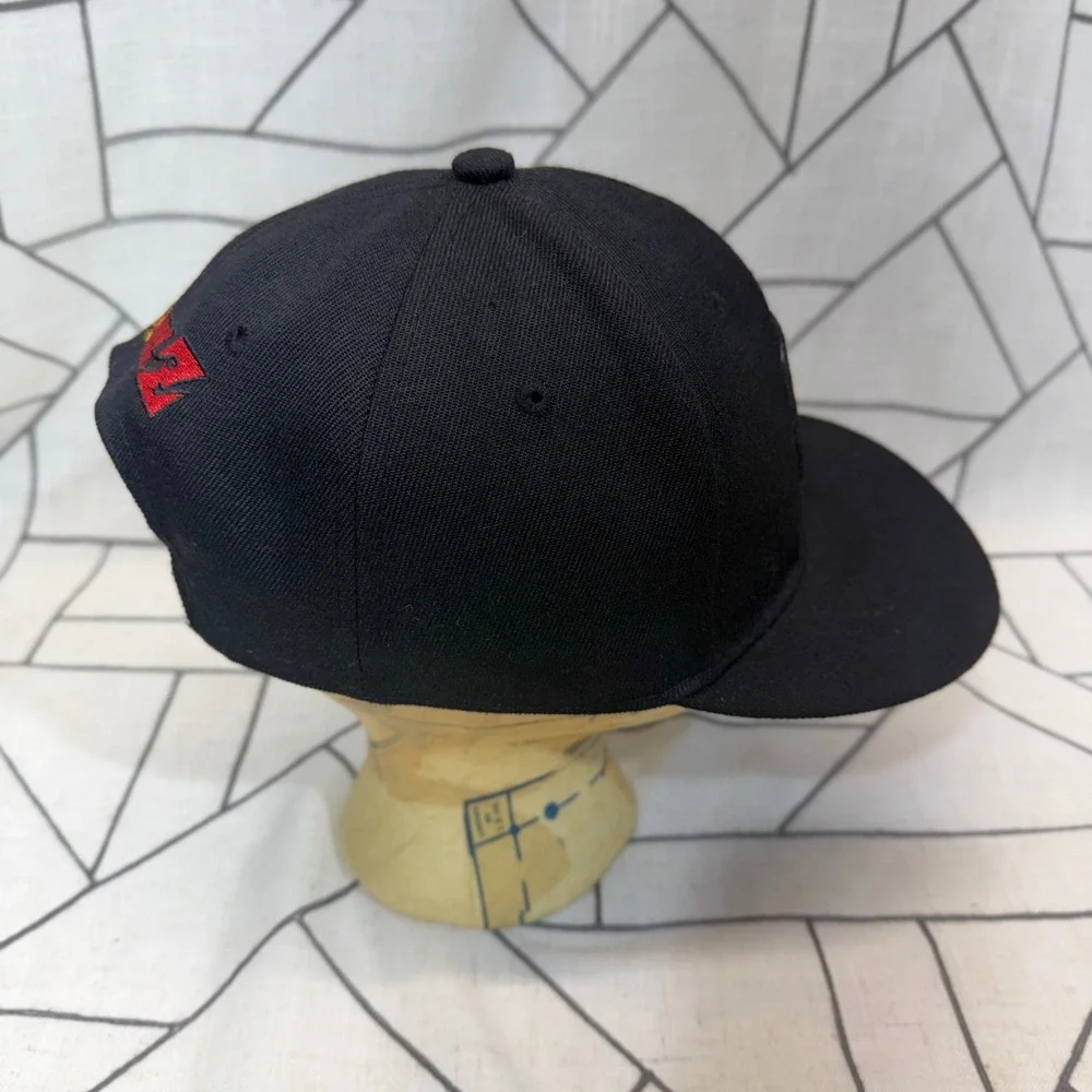 Dragon Ball Z Snapback Hat‎ OS Black Goku Kanji Logo Anime Baseball Cap